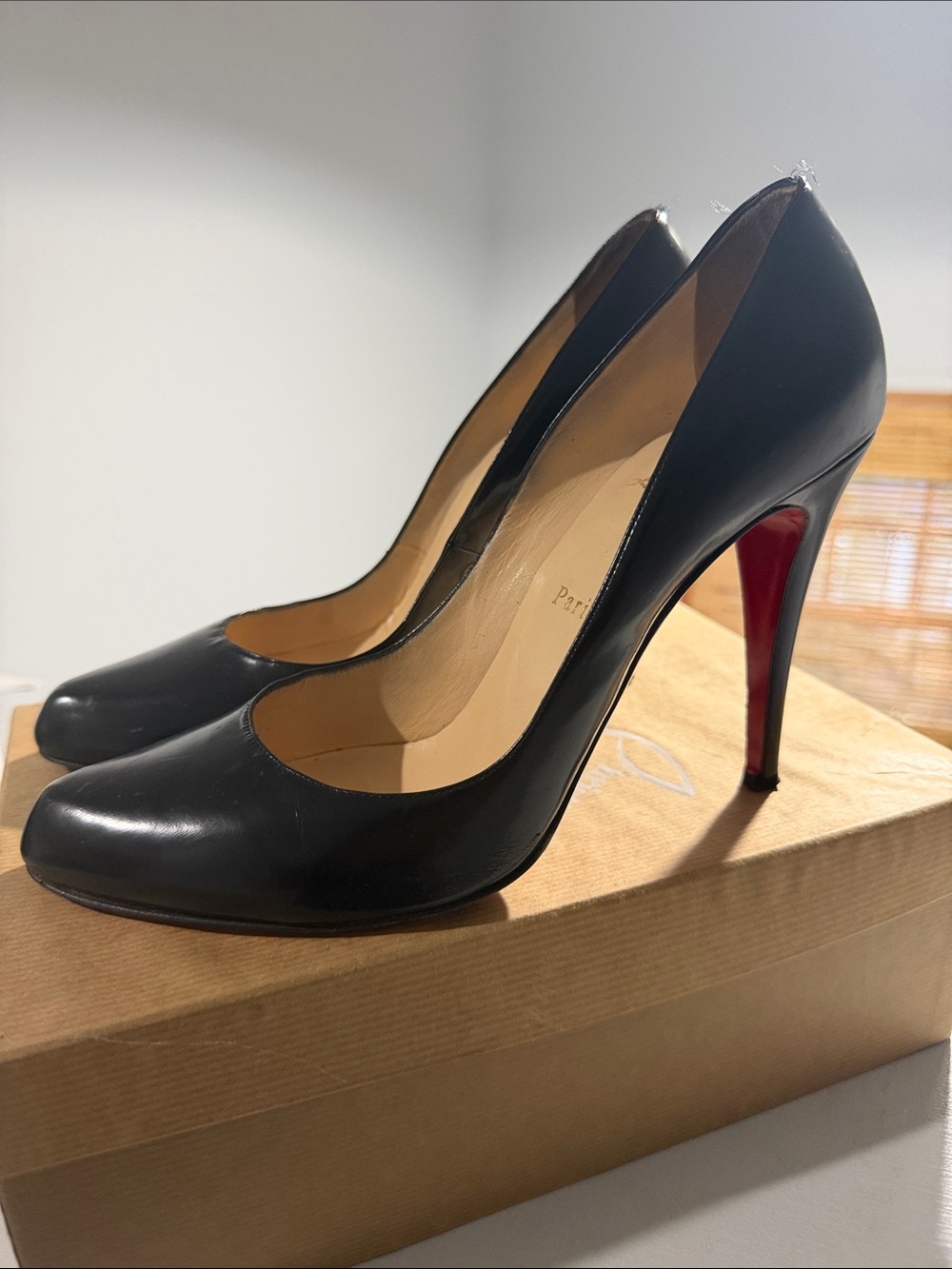Christian Louboutin Decolette 888 Jazz Calf Black